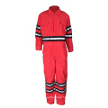 Hotsale safty workwear EN 11612 reflective stripe fire retardant coverall for winter